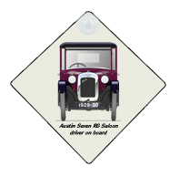 Austin Seven RG Saloon 1929-30 Car Window Hanging Sign